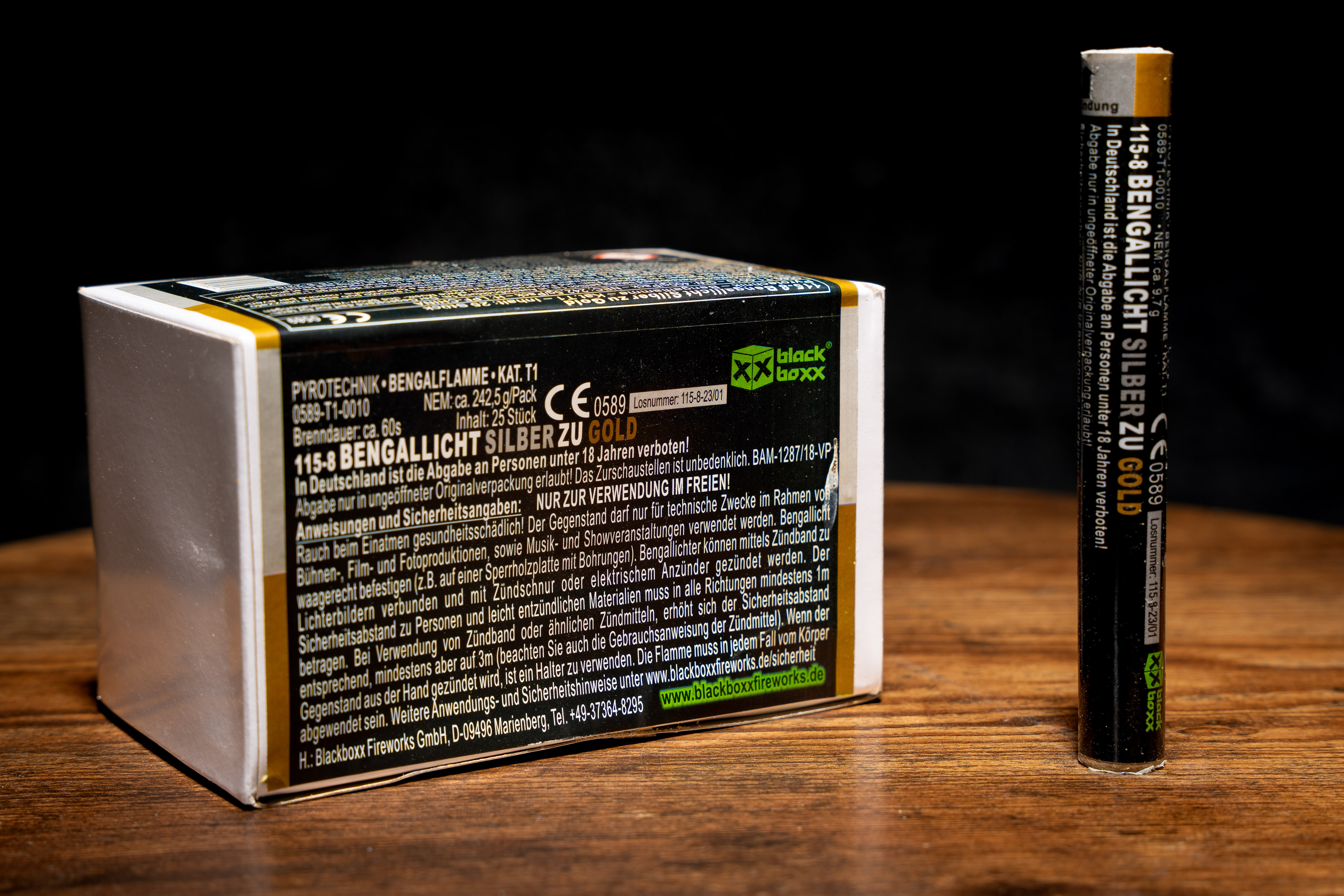 Bengallichter Silber zu Gold - 25er Pack