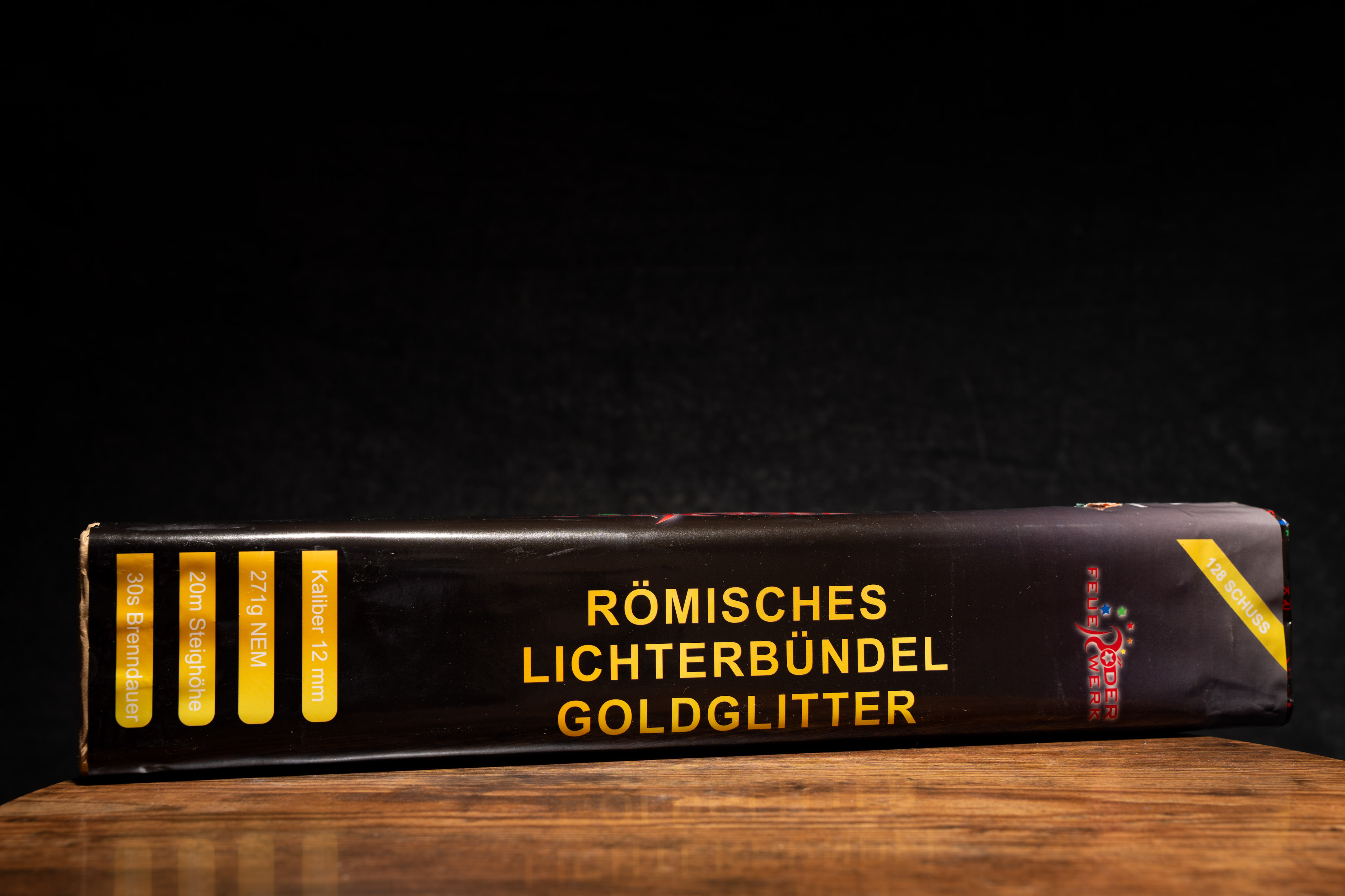 Römisches Lichterbündel Goldglitter